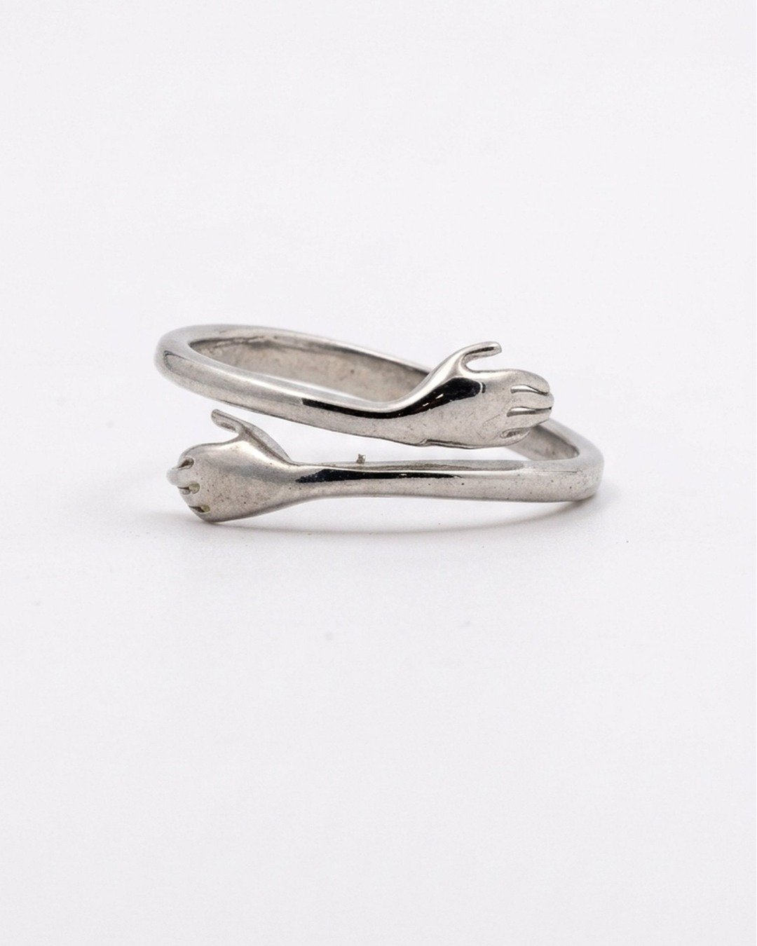 Embrace Hand Wrap Adjustable Ring – 925 Sterling Silver — view 4