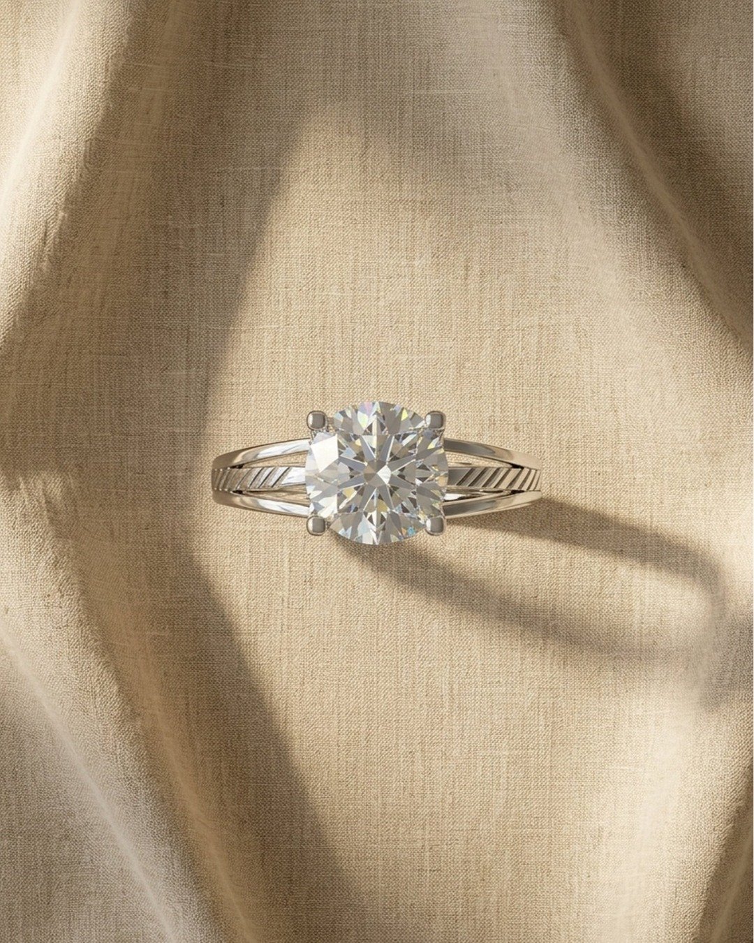 Classic Solitaire Elegance Adjustable Ring – 925 Sterling Silver