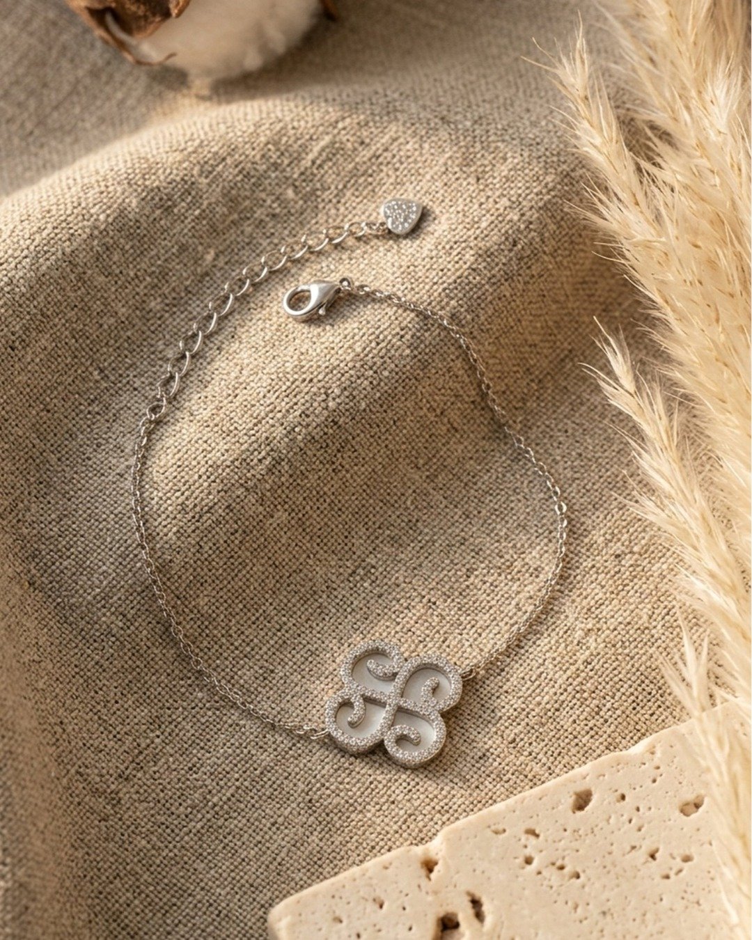 Mother of Pearl Clover Bracelet – 925 Sterling Silver