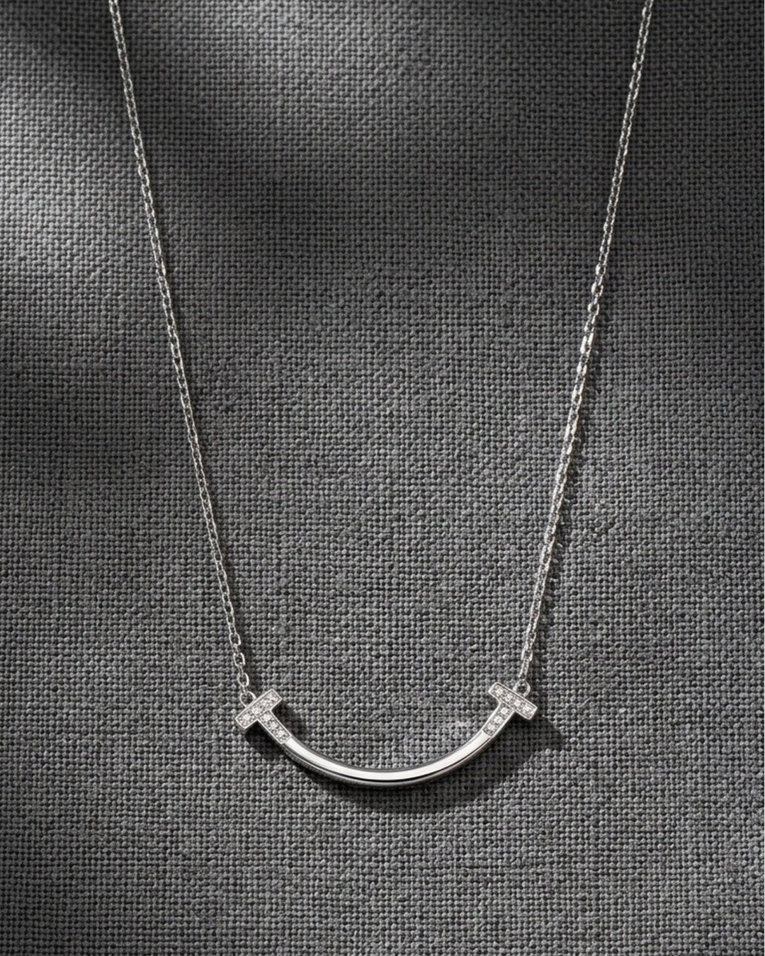Minimal Curve Bar Necklace Set – 925 Sterling Silver — view 6